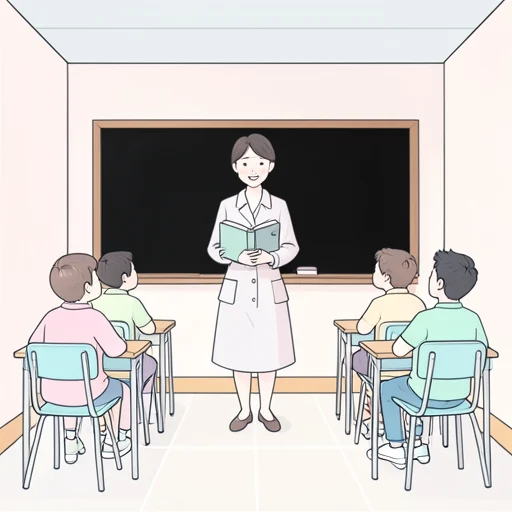 はい、私は先生です。 - Dicionário ilustrado