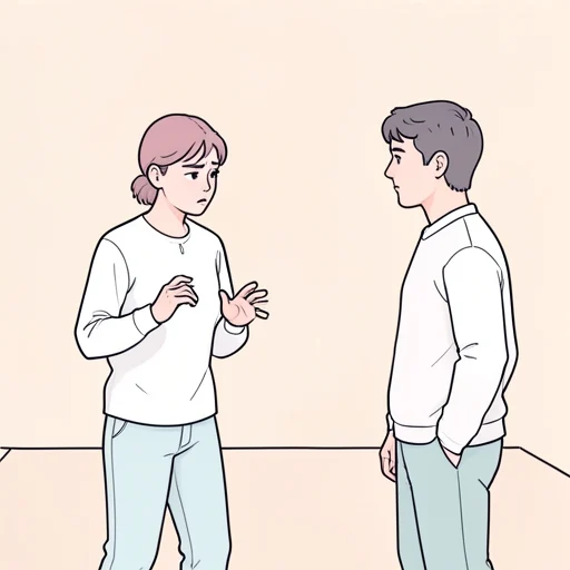 初めてお会いしたとき、緊張してこんにちはさえ言えなかった - Bildwörterbuch