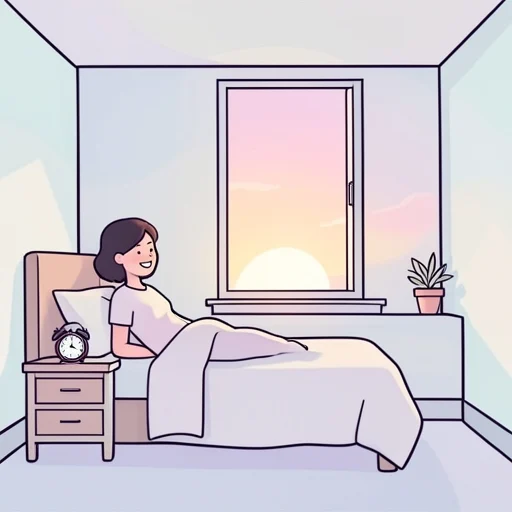 早起きの習慣がついた - Bildwörterbuch