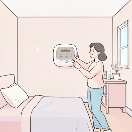 部屋の温度調節に気をつけて - Bildwörterbuch