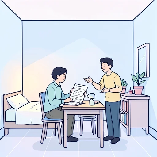 部屋を貸すのは構わないけど条件がある - Bildwörterbuch