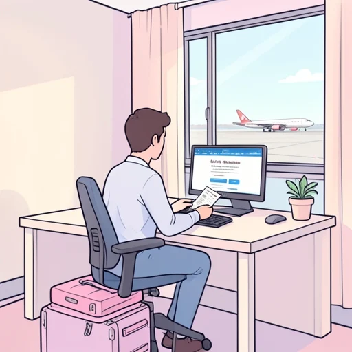 飛行機のチケット取った - Bildwörterbuch