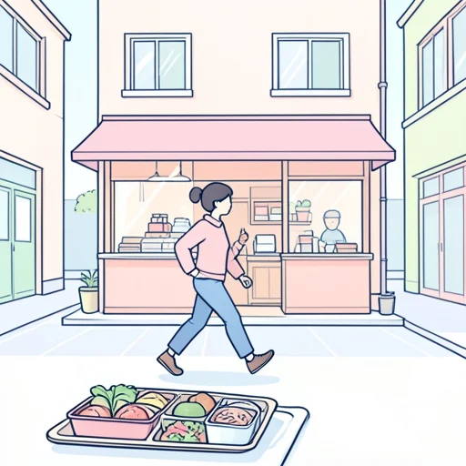 昼休みにランチ行こう - Bildwörterbuch