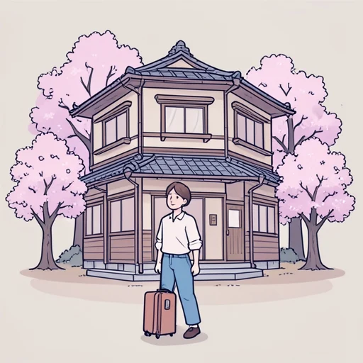 久しぶりに故郷に帰って懐かしい感じがした - Bildwörterbuch