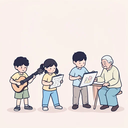 人にはそれぞれ違う強みがある - Bildwörterbuch