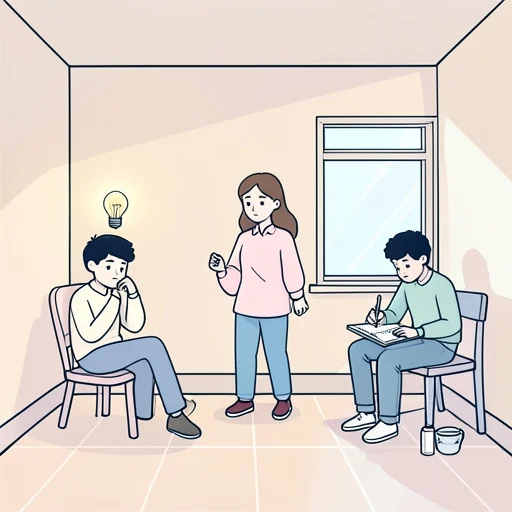 人によって考え方が違います。 - Illustrated Dictionary