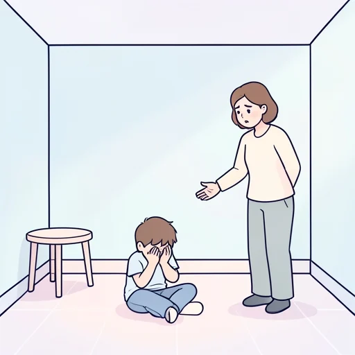 一人で泣いてる子供を見ると可哀想で見てられない - Bildwörterbuch