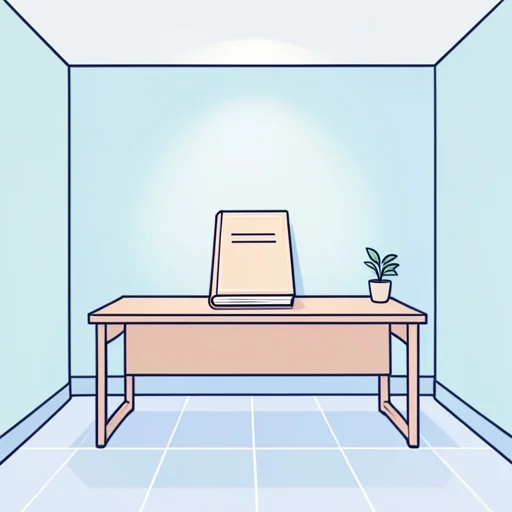 本は机の上にあります。 - Illustrated Dictionary