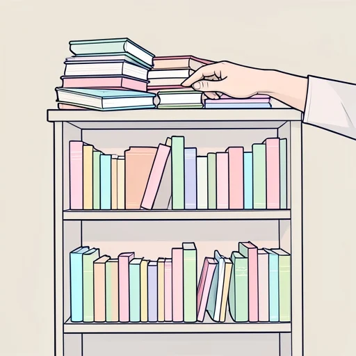 本棚がいっぱいになっちゃった - Bildwörterbuch