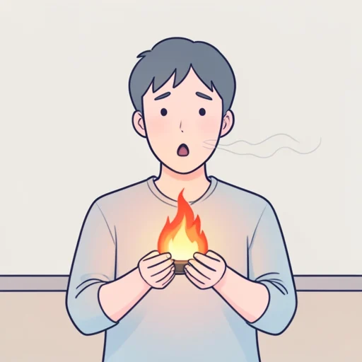 炎が立ち上がった瞬間息が止まった - Bildwörterbuch