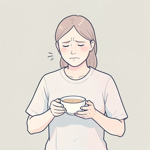 胃の調子が悪いので今日は軽めに食べます - Bildwörterbuch