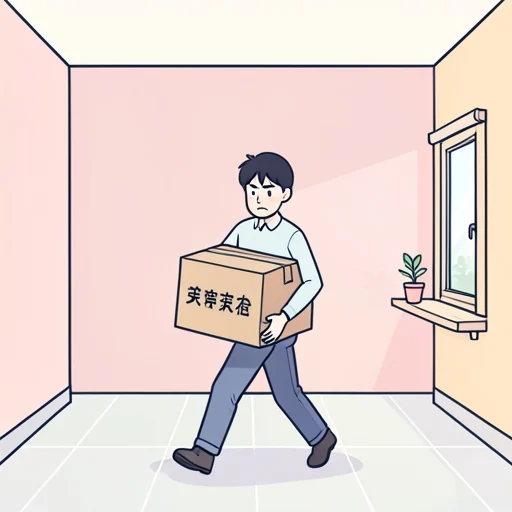 新しいアパートに引っ越しました。 - Bildwörterbuch