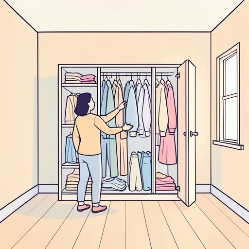 衣服を選んでいる - Bildwörterbuch