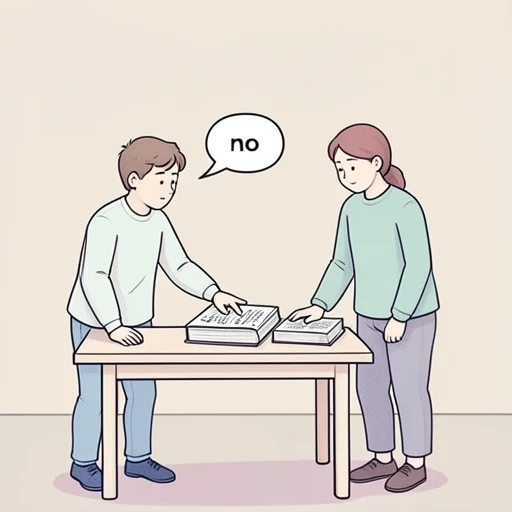 いいえ、それは私の本ではありません。 - Illustrated Dictionary