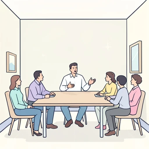 今会議の最中です。 - イラスト辞典
