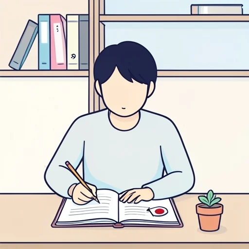 今、日本語を勉強しています。 - 그림 사전