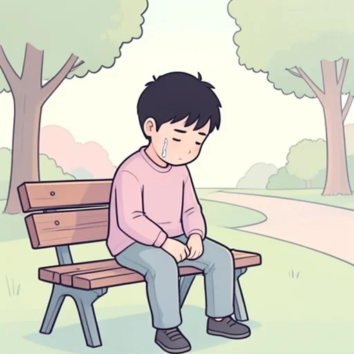 今にも泣きそうだ - Bildwörterbuch