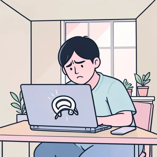 インターネットが不通になって仕事にならなかった - Bildwörterbuch