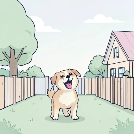犬が庭で激しく吠えた - Bildwörterbuch