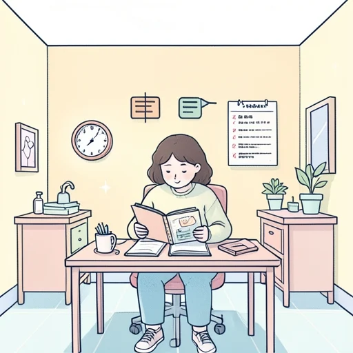 忙しいながらも毎日勉強しています。 - Illustrated Dictionary