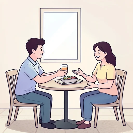 一緒に昼ご飯を食べませんか。 - Illustrated Dictionary