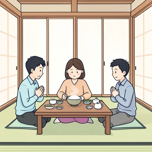いただきます - Bildwörterbuch