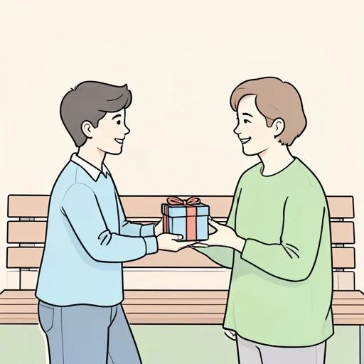 従兄弟と会った - Bildwörterbuch