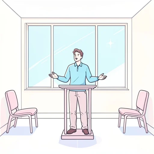 自分の意見を堂々と述べろ - Bildwörterbuch