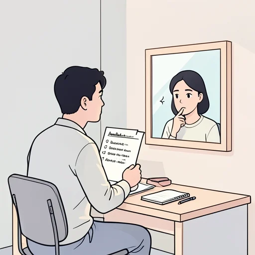 自分の至らなさに気付いた - Bildwörterbuch