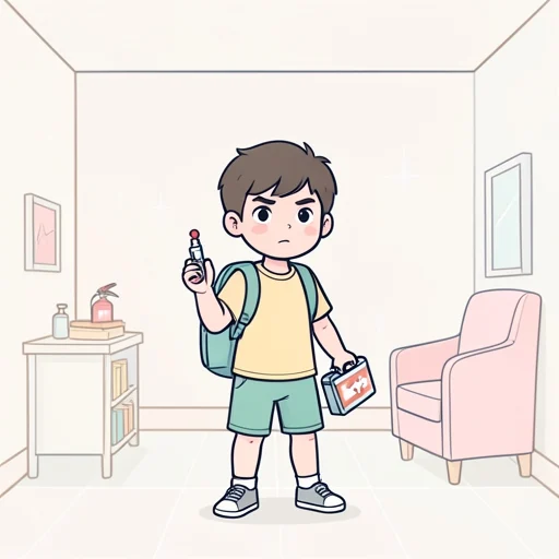 自分の身は自分で守るって小さい頃から教え込まれてきた - Bildwörterbuch