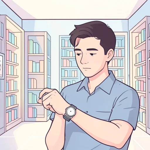 時間があれば、図書館へ行きます。 - 그림 사전