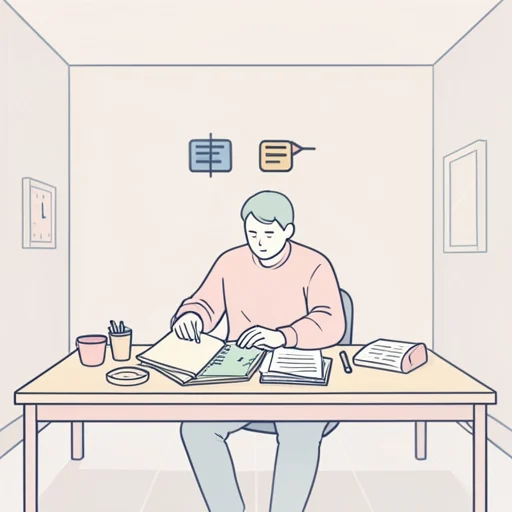 時間があるうちに必要な資料を全部準備しておこう - Dictionnaire illustré