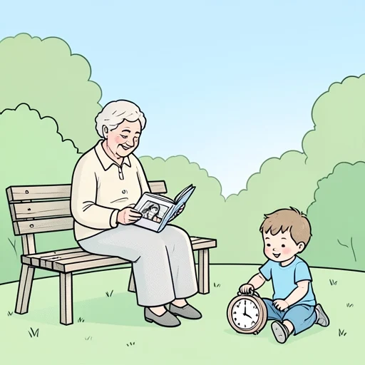 時間が経つのは早い - Bildwörterbuch