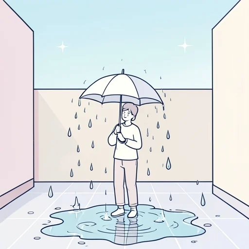 地面が濡れている - Bildwörterbuch