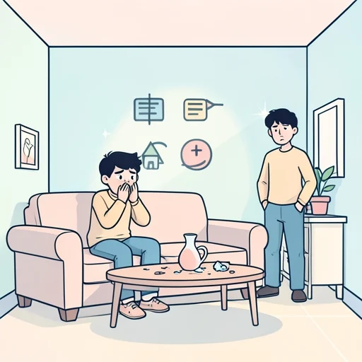 実は彼がやったんだ - Bildwörterbuch