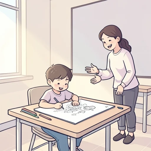 自由に描いていいよ - Bildwörterbuch