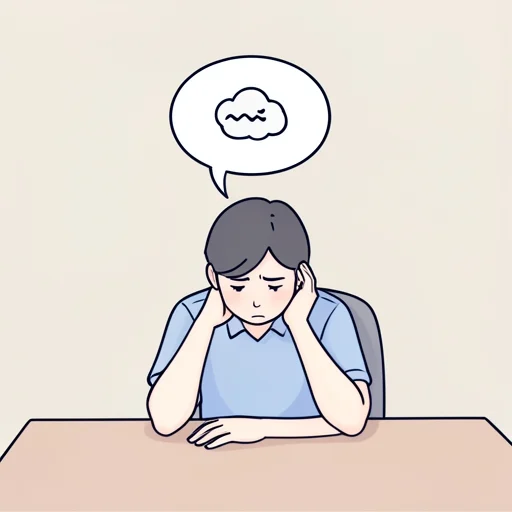 上司に怒られて凹んでる - Bildwörterbuch