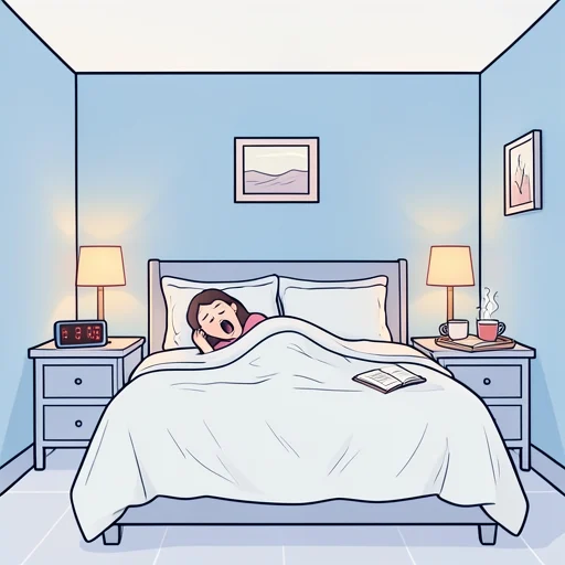 十分な睡眠が必要だ - Bildwörterbuch