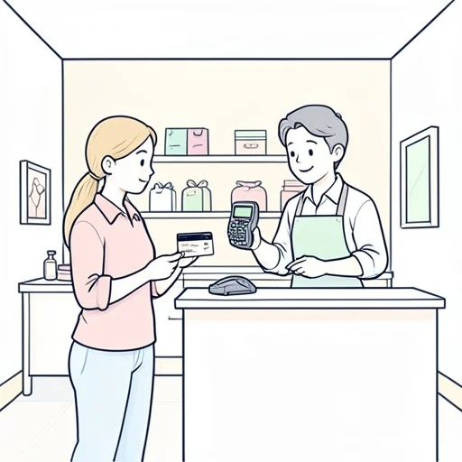 カードで払ってもいい？ - Bildwörterbuch