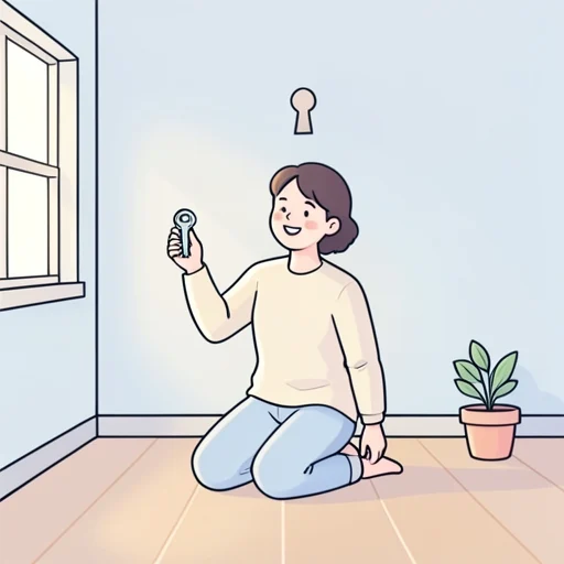 鍵を見つけました。 - Kamus bergambar