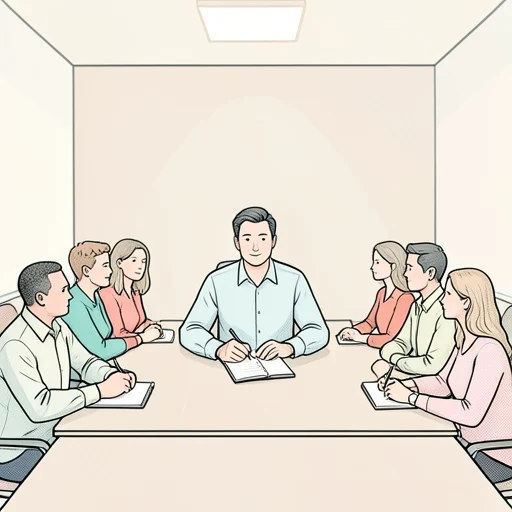 会議に出る - Bildwörterbuch