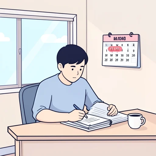 会議に先立って資料を確認しておいた - 그림 사전