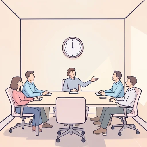 会議を30分延ばした - Bildwörterbuch