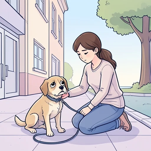 彼女、あの犬は可哀想な目をしてた - Bildwörterbuch