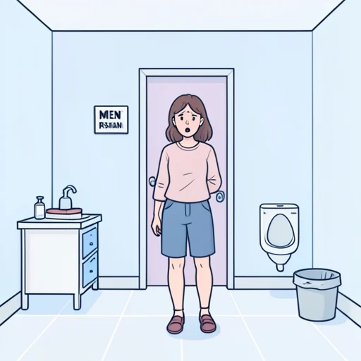 彼女、男子トイレに入っちゃった - Bildwörterbuch
