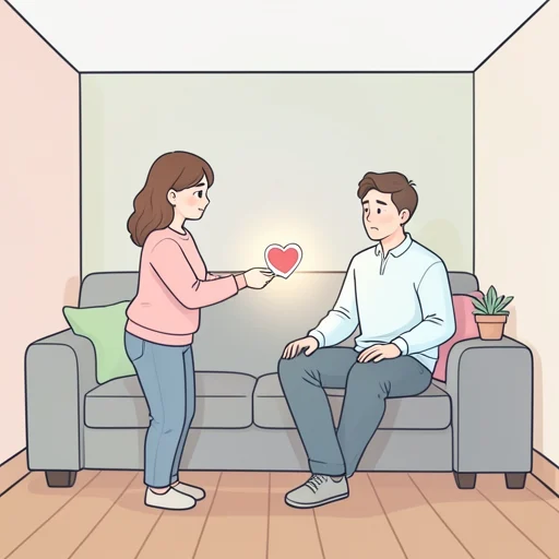 彼女への感謝を言葉で表した - Bildwörterbuch