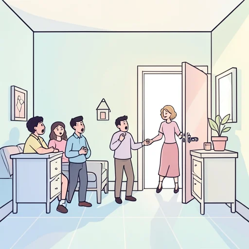 彼女が来るとは誰も思わなかった - Bildwörterbuch