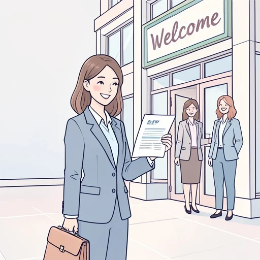 彼女が就職した - Bildwörterbuch