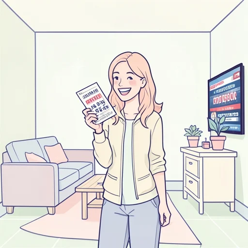 彼女が宝くじの高額当選を引き当てた - Bildwörterbuch