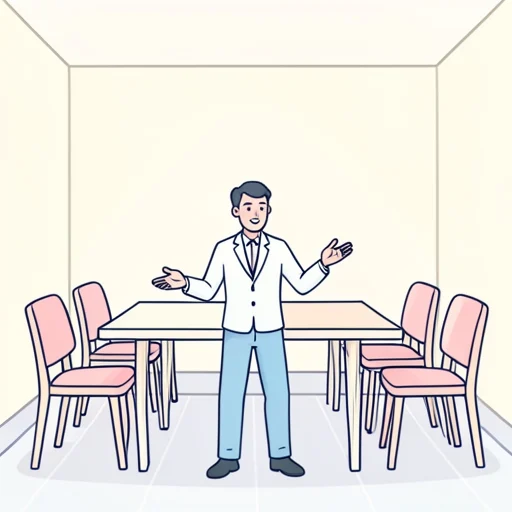 彼女、会議に全員が揃ってから始めましょう - Bildwörterbuch